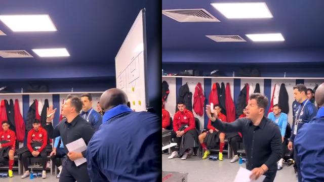 Emre Belözoğlu'nun Fenerbahçe maçı öncesi soyunma odası görüntüleri ortaya çıktı! Takımını son ana kadar motive etti ancak...