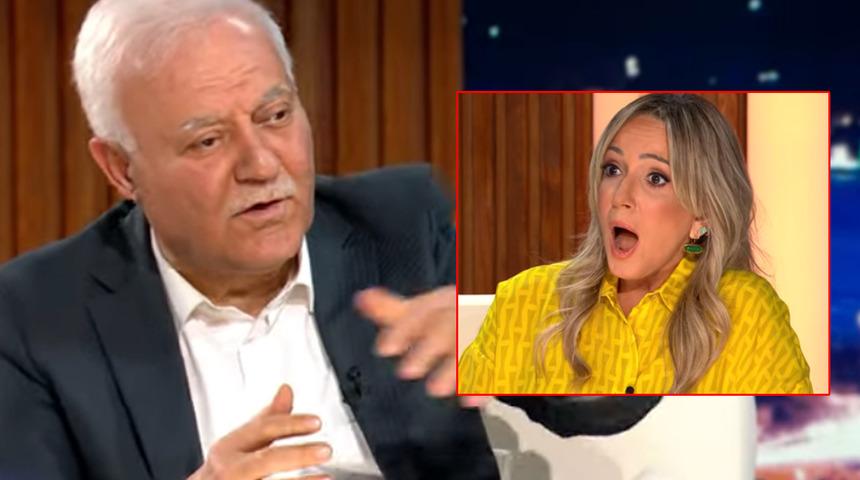 Saba Tümer Nihat Hatipoğlu'na hurileri sordu! "Yok efendim, cariyelerle düşüp kalkılacak..."