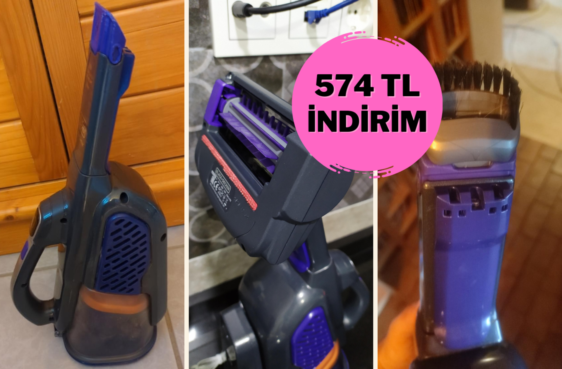 Tüylerden ve kırıntılardan tek hamlede kurtulun! Çok satan Black+Decker süpürge indirimde