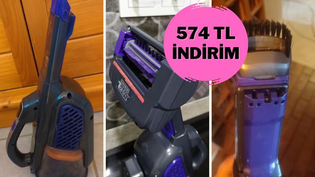 Tüylerden ve kırıntılardan tek hamlede kurtulun! Çok satan Black+Decker süpürge indirimde