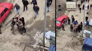 Yardım dağıtımında kavga