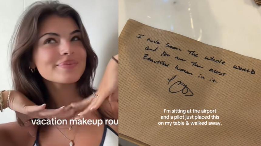 Çapkın pilotun iltifatı sosyal medyada viral oldu... TikTok'u tereddüte düşüren not!