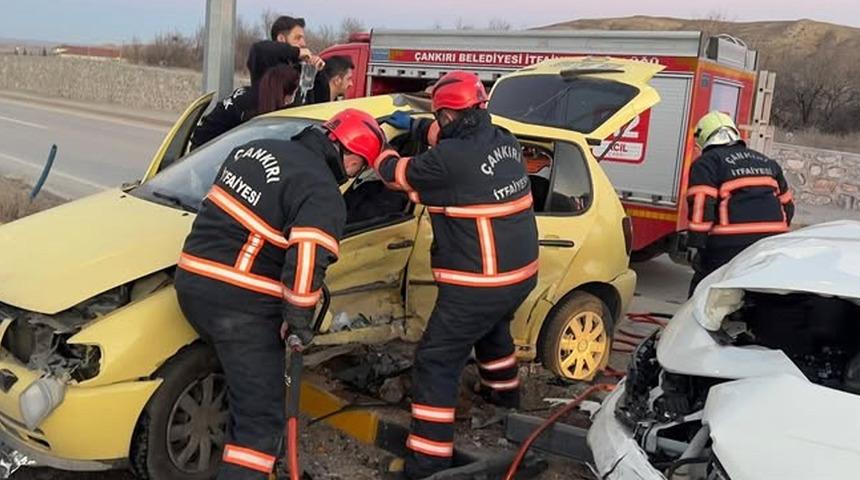 Çankırı'da feci kaza! 6 yaralı