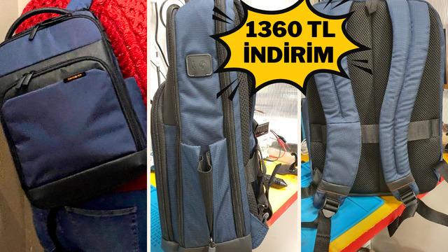 Düzen, konfor ve teknoloji bir arada! Samsonite Mysight Notebook Sırt Çantası indirime girdi