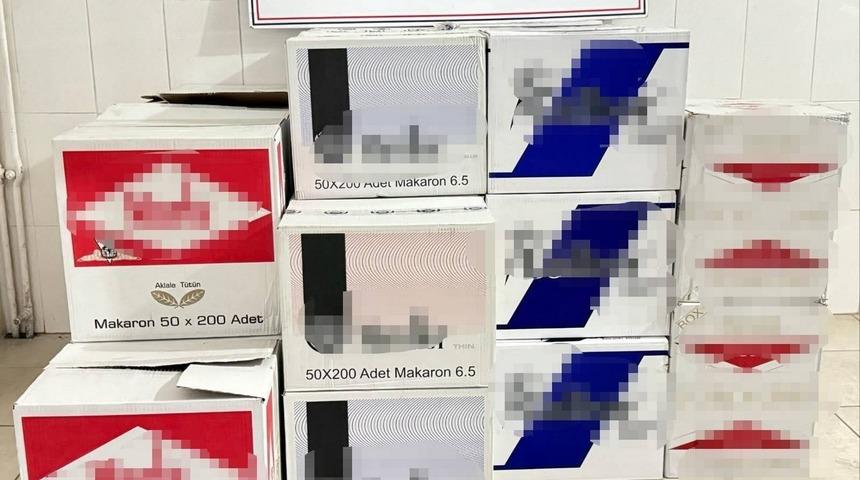 Gümüşhane'de 370 bin adet boş makaron ele geçirildi