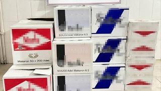 Gümüşhane'de 370 bin adet boş makaron ele geçirildi