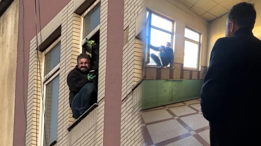 İntihar girişiminde bulundu! İl&ccedil;e Emniyet M&uuml;d&uuml;r&uuml; kurtardı