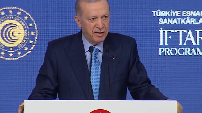 Cumhurbaşkanı Erdoğan'dan esnafa kredi müjdesi! "1.5 milyondan 2.5 milyona çıkartıyoruz"