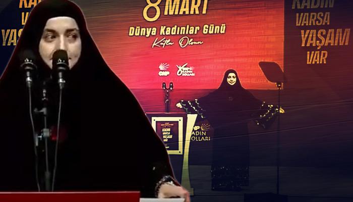 CHP'nin 8 Mart etkinliğinde dikkat çeken konuşma