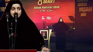 Adıyaman'daki 8 Mart etkinliğinde dikkat çeken konuşma: Bugün bu tesettürümle ve ben CHP'liyim