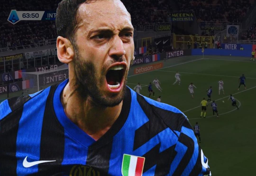 İtalya'nın dilinde varsa yoksa Hakan &Ccedil;alhanoğlu! Attığı golle bir kez daha kendisine hayran bıraktı...