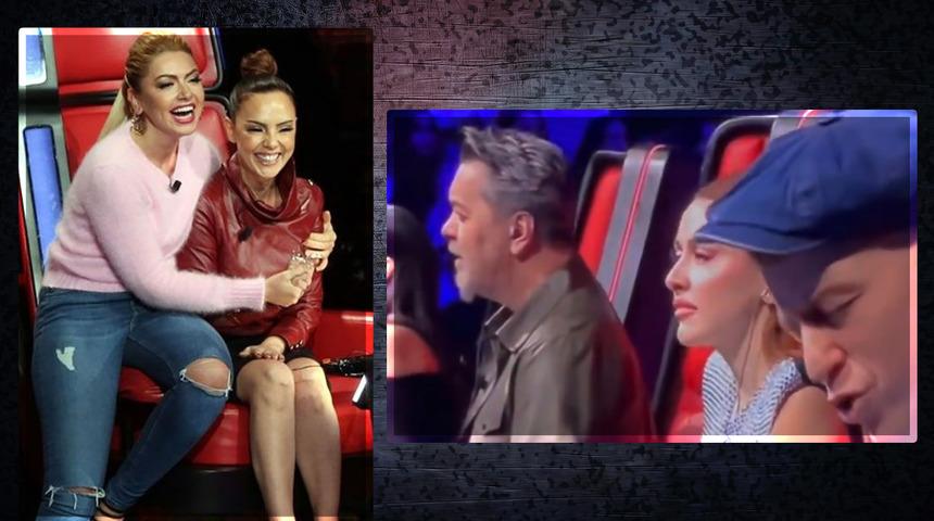 O Ses Türkiye'de Ebru Gündeş çalmaya başlayınca Hadise'nin yüzü düştü! O anlar sosyal medyayı salladı