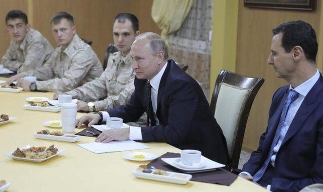Rusya Devlet Başkanı Vladimir Putin ve Suriye Devlet Başkanı Beşar Esad