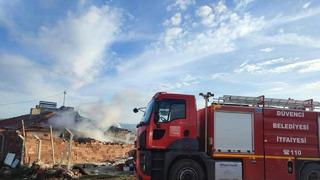 Müstakil evde çıkan yangın paniğe sebep oldu