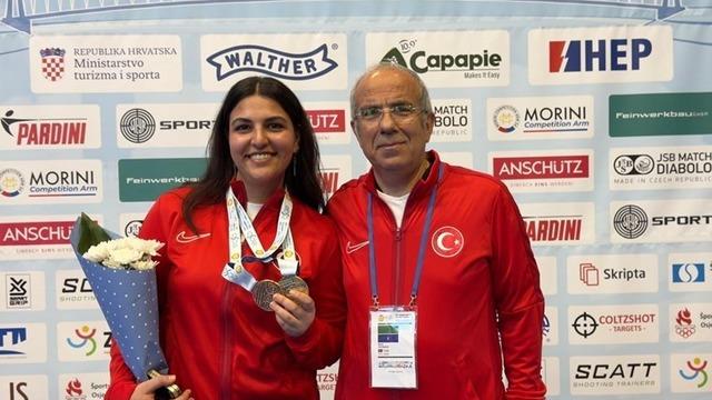 Milli atıcı Şevval İlayda Tarhan, Avrupa şampiyonu oldu!