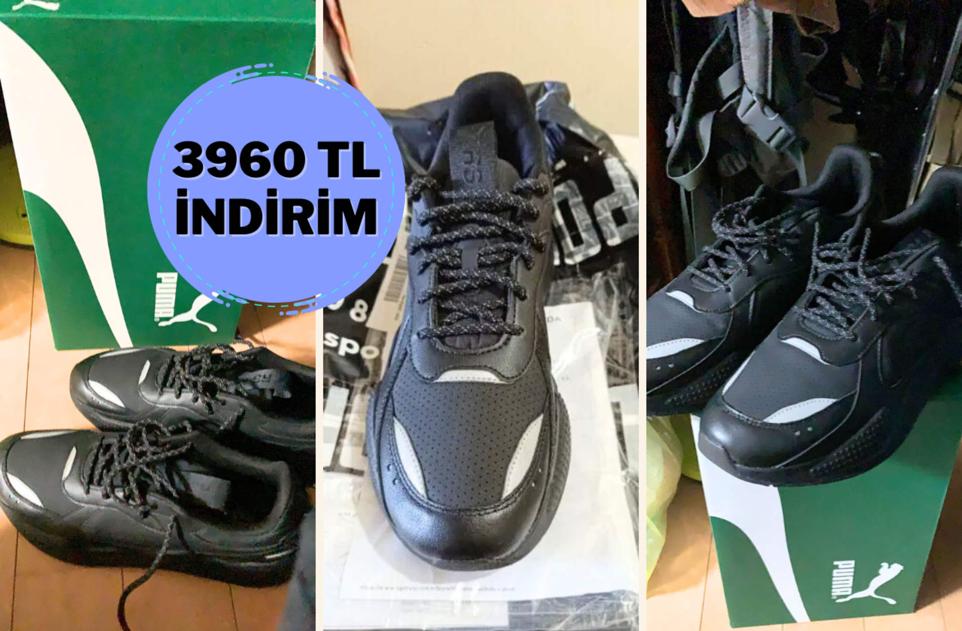Ezber bozan tasarım, şaşırtan indirim! Puma RS-X Triple Spor Ayakkabı'da dev kampanya