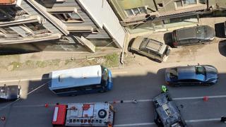 Kaza yapan otomobil ters döndü! 1 yaralı