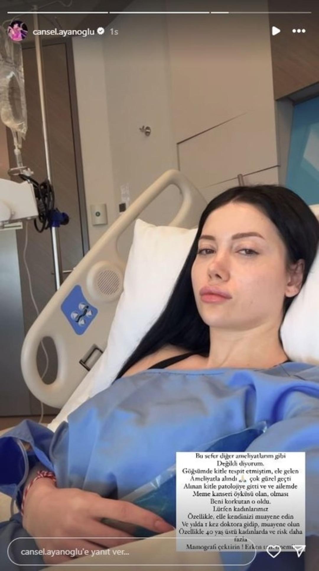 Kısmetse Olur Cansel Ayanoğlu ndan üzen haber! Hasta yatağından kadınları uyardı: "Erken tanı önemli" 2