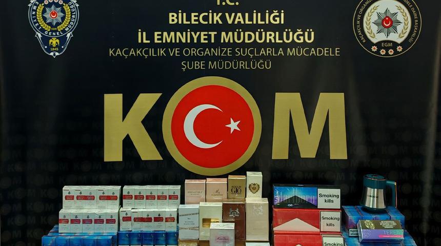 Bilecik'te yüzlerce paket kaçak sigara ve parfüm ele geçirildi! Bir kişi hakkında işlem başlatıldı