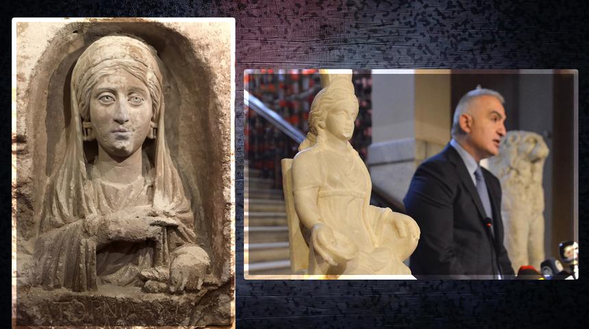 Kaçakçılıkla mücadelede 5 yıl! Bakan Ersoy: “2018’den bu yana yaklaşık 8.967 eseri ait olduğu topraklara geri getirdik”