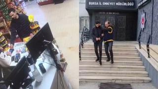 Bursa'da firari hırsız kameraya yakalandı: Hangi kartı denese ret cevabı aldı!
