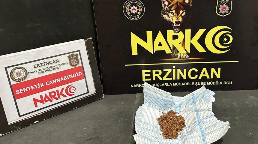 Erzincan’da uyuşturucu operasyonu! 3 şüpheli gözaltına alındı