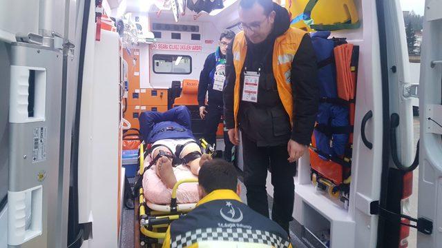 Altınordulu futbolcu hastaneye kaldırıldı 1