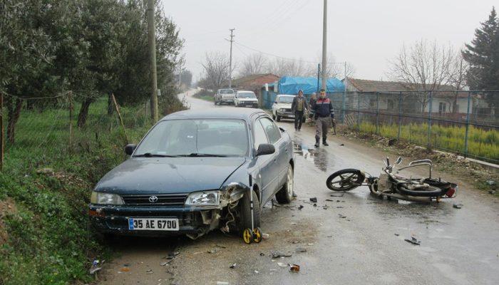 Kazada yaralanan motosikletli yaşama tutunamadı