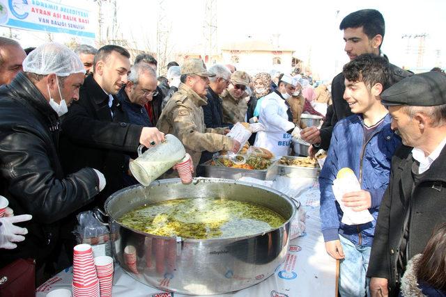 Van'da 'Ayran Aşı Balık Başı' festivali