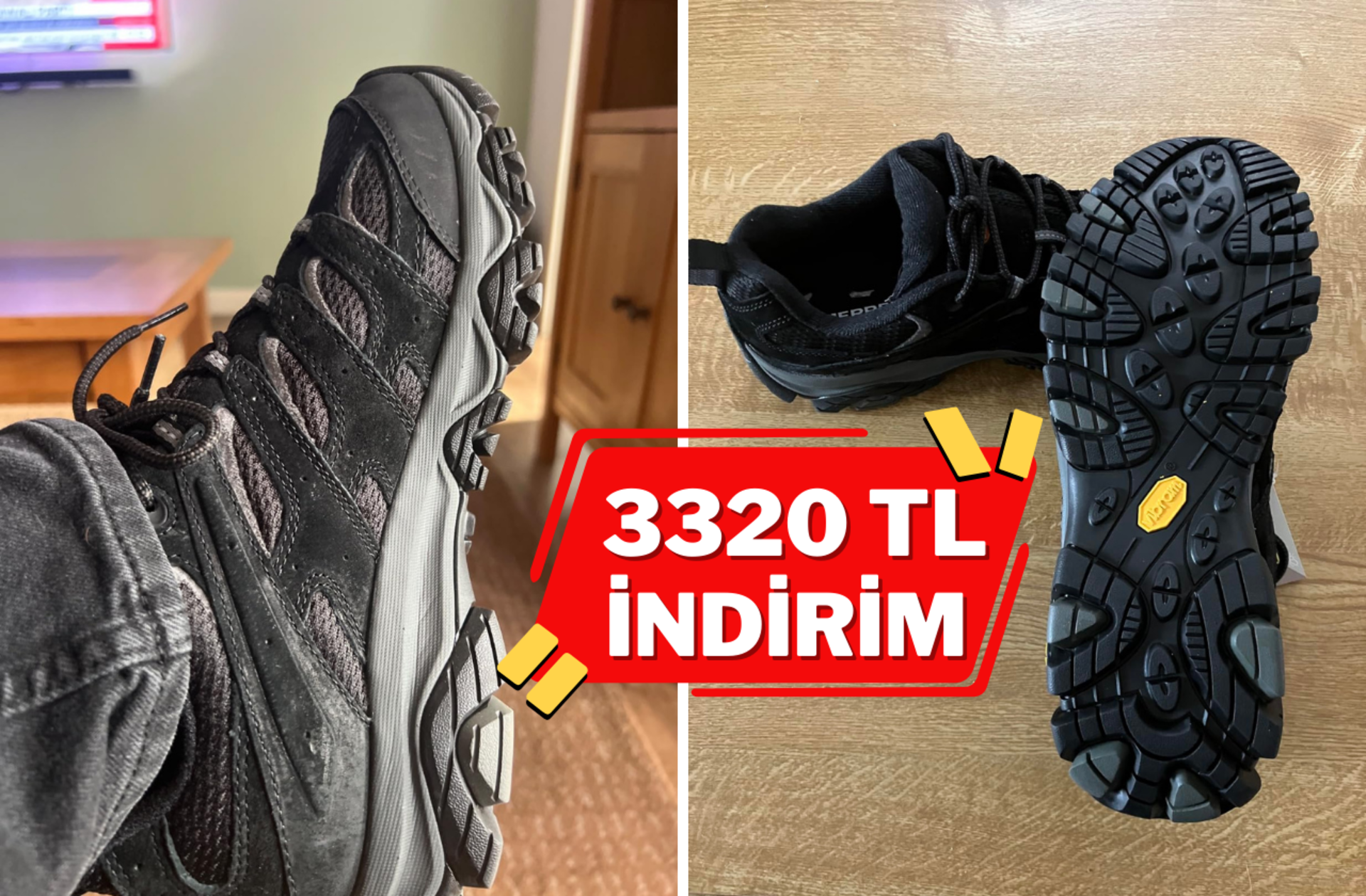 Ayaklarınıza hak ettiği rahatlığı verin! Merrell® Moab 3 GTX 3320 TL indirimde