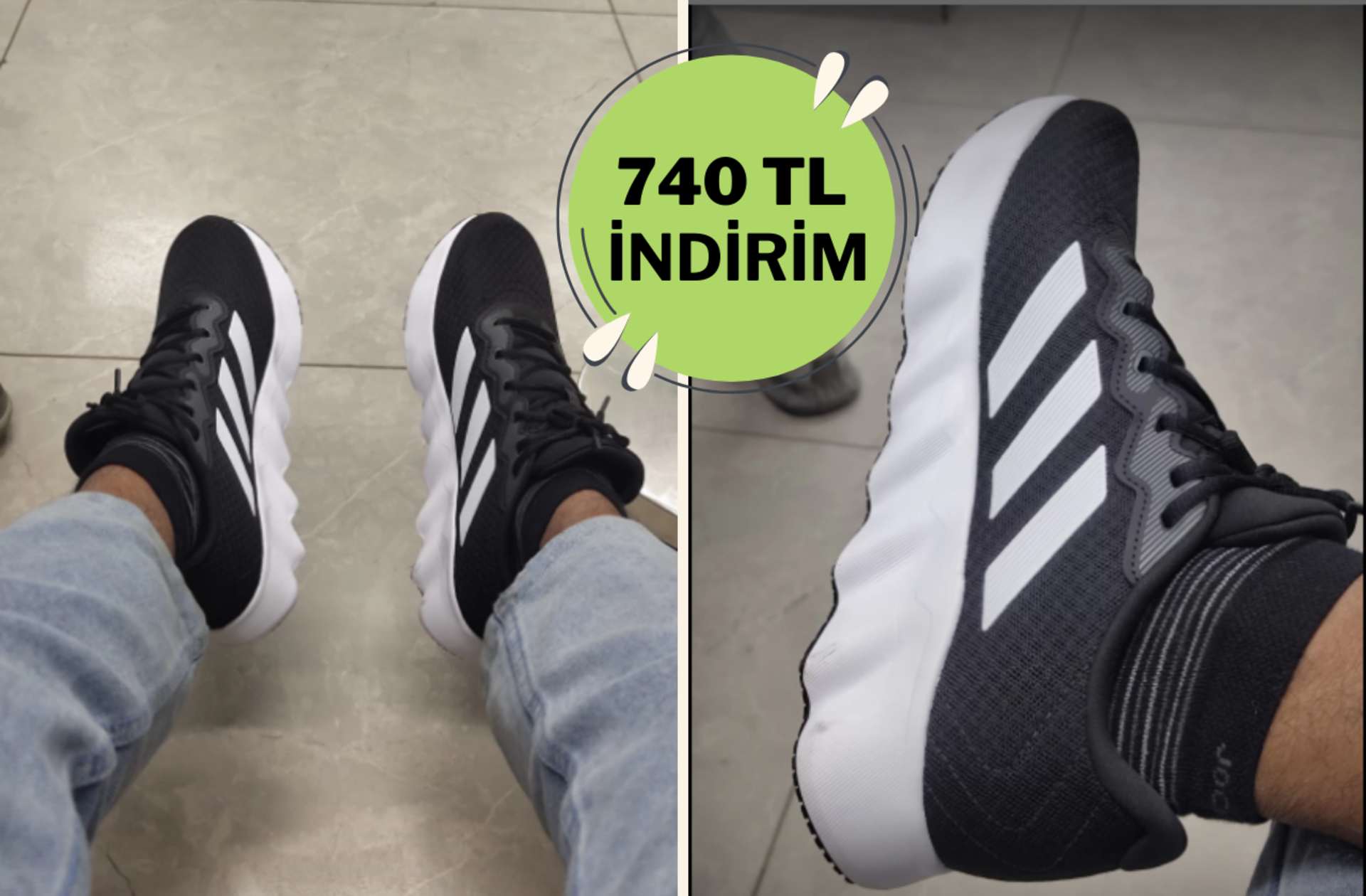 Hafif, şık ve rahat! Adidas Switch Move U Spor Ayakkabı Bahar Fırsatları'na özel indirimde