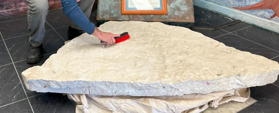 Milyonlarca yıllık iz! Okulun bahçesinde duran kayadan 66 ayrı dinazor ayak izi çıktı 2