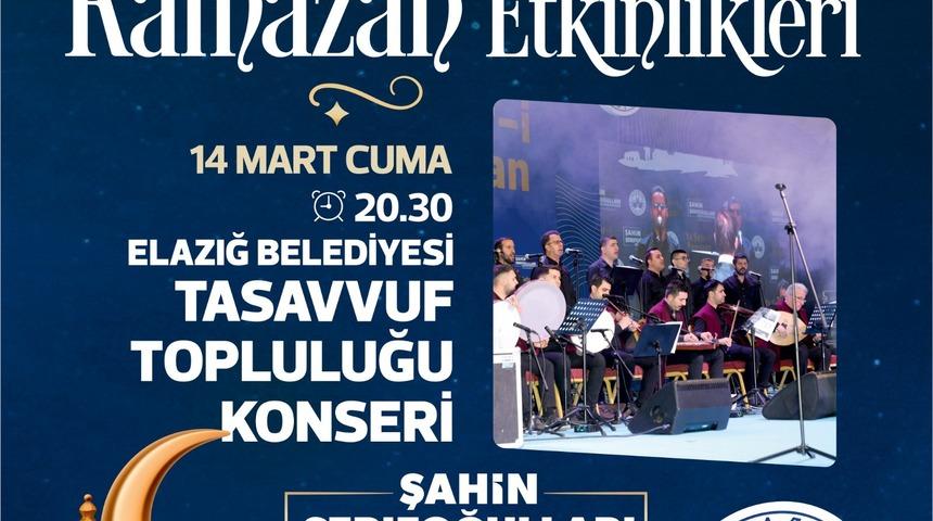 Elazığ Belediyesi tasavvuf topluluğu konseri düzenlenecek