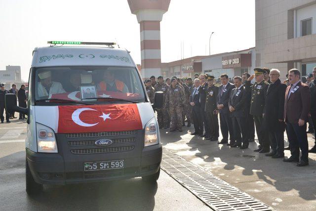 'Zeytin Dalı Harekatı' şehidi uzman çavuşların cenazesi memleketleri Samsun’da