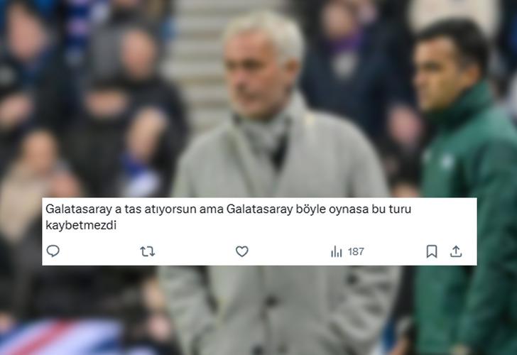 Jose Mourinho maç sonunda Galatasaray'ı hedef aldı! Sosyal medyada taraftarlar tepki gösteriyor... G2