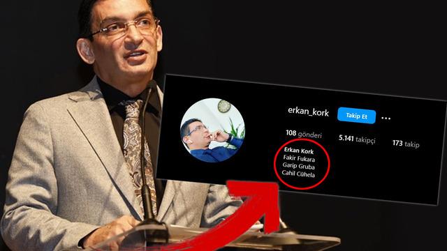 Bahis Baronu Erkan Kork'un Instagram biosu şaşkına çevirdi! Milyonlarla oynarken, kendini 'Fakir Fukara, Garip Gureba, Cahil Cühela' diye tanıtmış