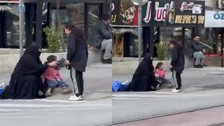 Bursa’da dilenciler yer kapmak için kavga etti: Çevredekiler ayırdı