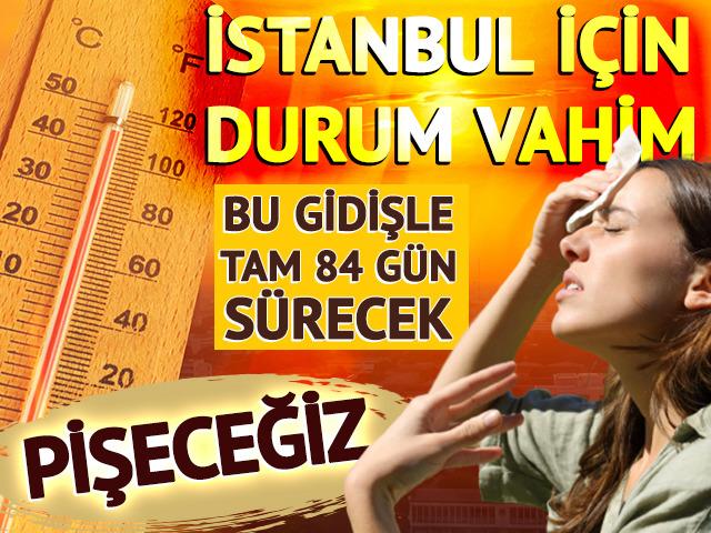 İstanbul için durum vahim: Bu gidişle tam 84 gün sürecek