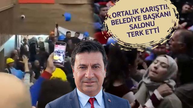 Görüşmede ortalık karıştı! Başkan Ahmet Aras yuhalandı, salonu terk etti: Arbede çıktı