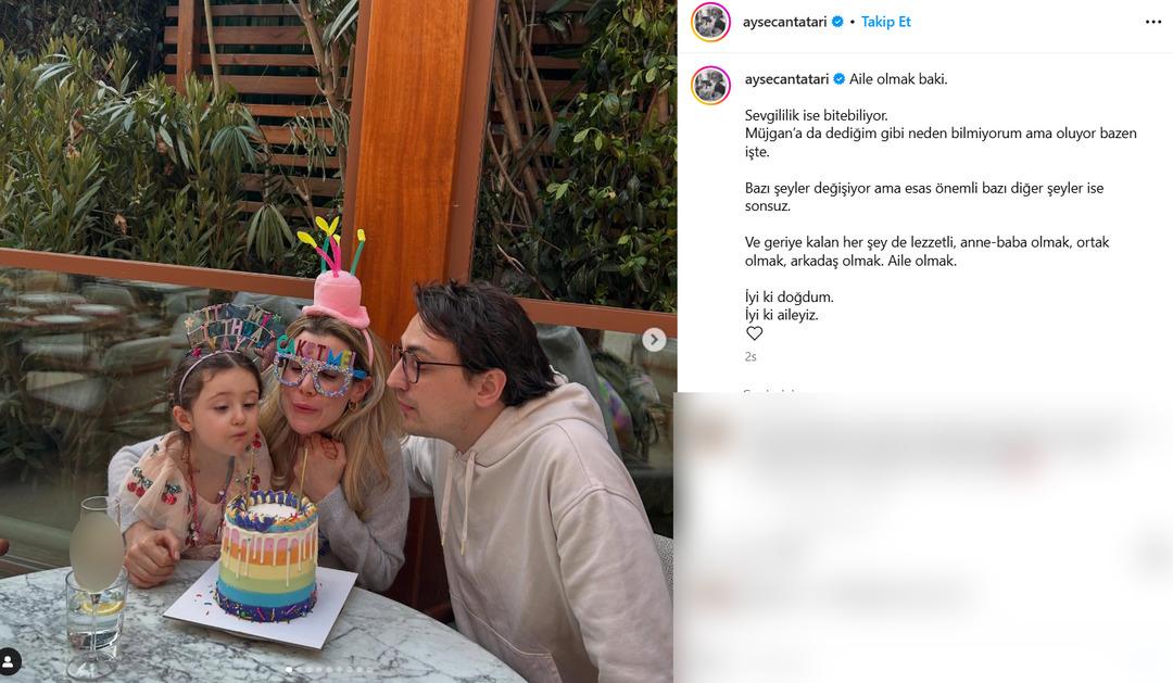 Ayşecan Tatari boşanma haberlerini sosyal medyadan doğruladı! 2