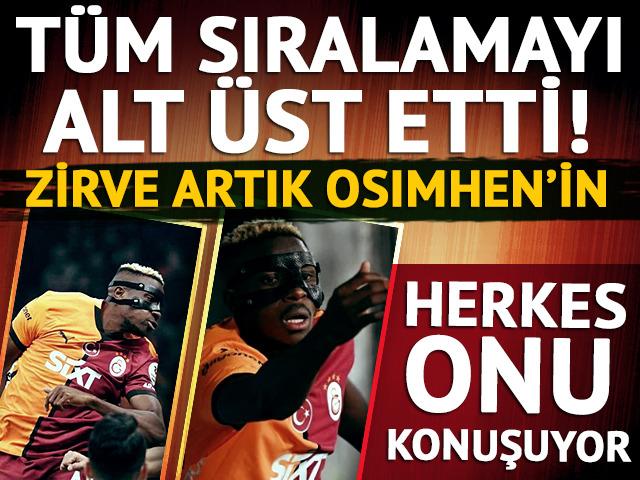 Osimhen tüm sıralamayı alt üst etti! Şimdiden zirveye yerleşti...