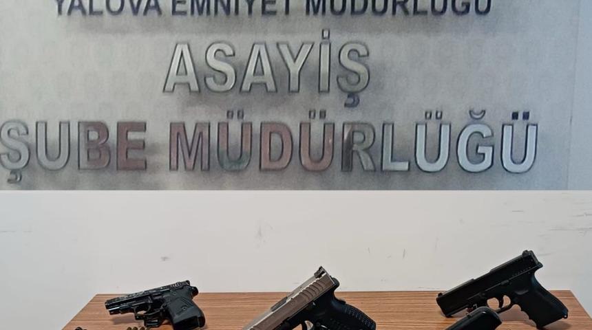Yalova'da ruhsatsız silah operasyonunda 12 gözaltı