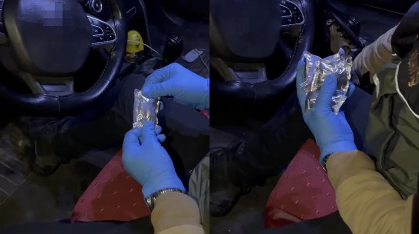 Beşiktaş'ta torbacı taksici yakalandı: Vites topuzundan uyuşturucu çıktı