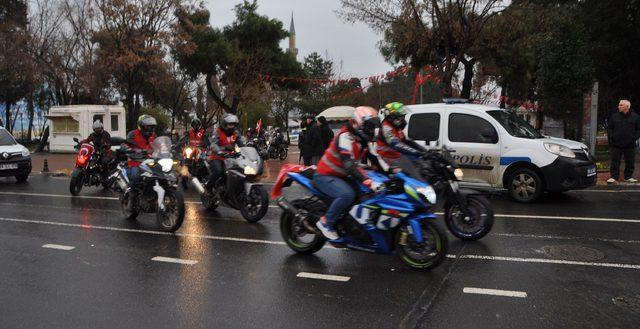 Tekirdağ'da 'Zeytin Dalı'na motosikletli destek