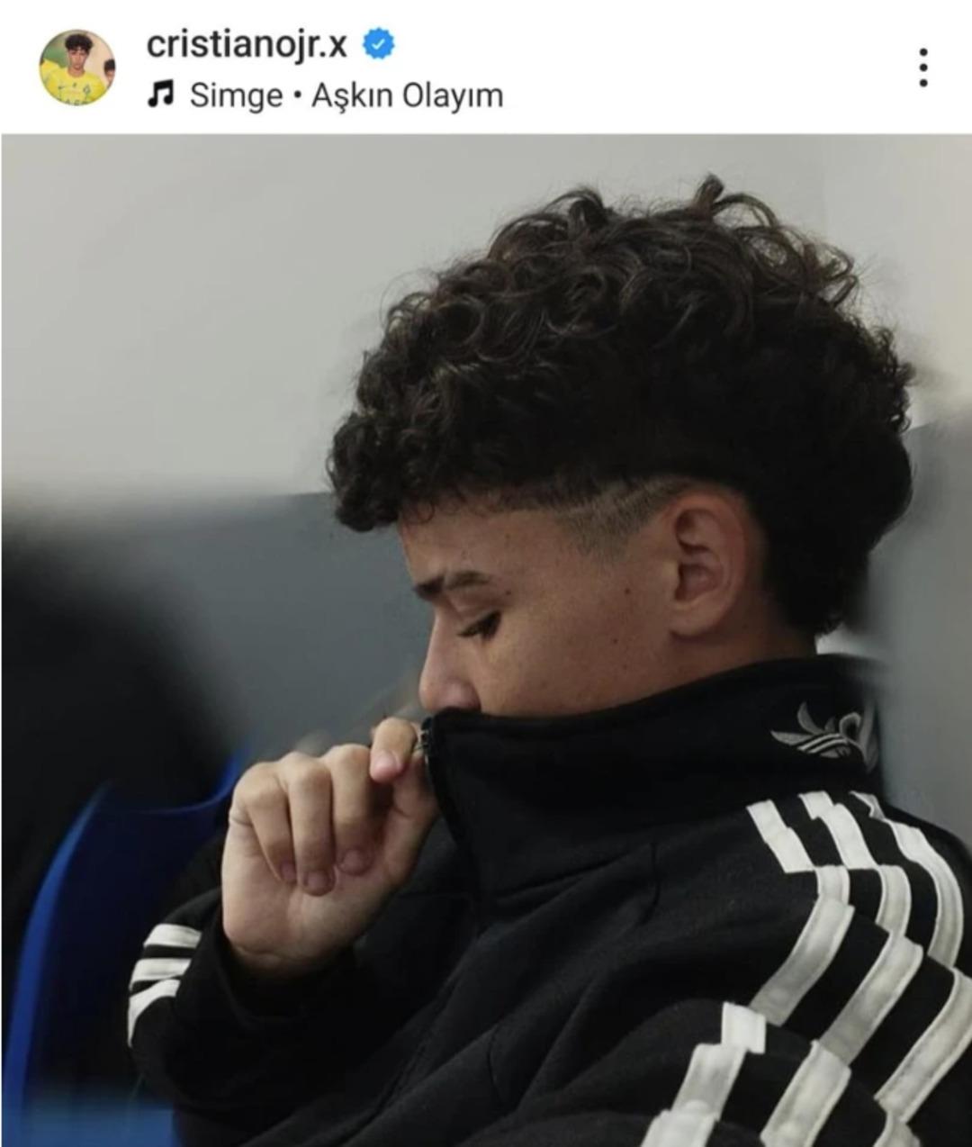 Cristiono Ronaldo JR, Icardi ile özdeşleşen  Aşkın Olayım  şarkısı ile paylaşım yaptı, yer yerinden oynadı! 2