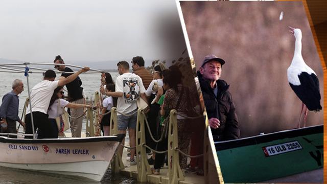 Yaren leylek 14'üncü yılda da göçüp gelmişti! Yaren leylek için Uluabat Gölü'nün kıyısındaki köye akın ettiler