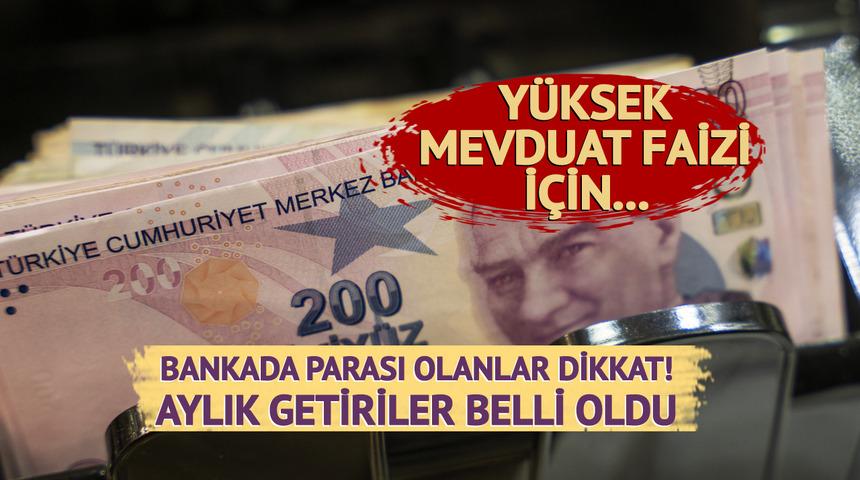 250 bin TL ve 1 milyon TL'nin getirisi belli oldu! Yüksek mevduat faizinde son günler