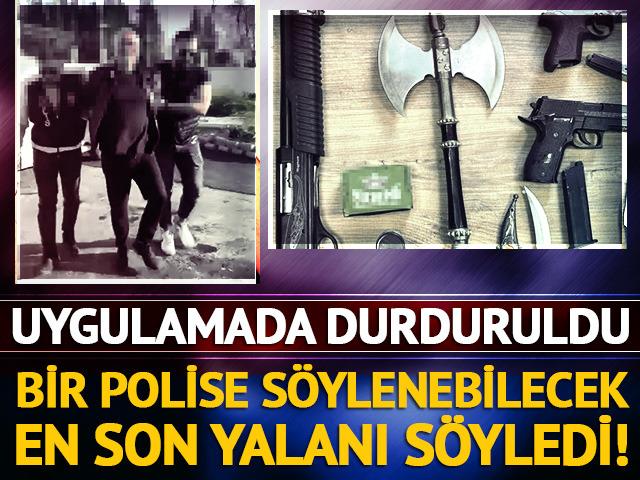 Uygulamada durduruldu! Bir polise söylenebilecek en son yalanı söyledi