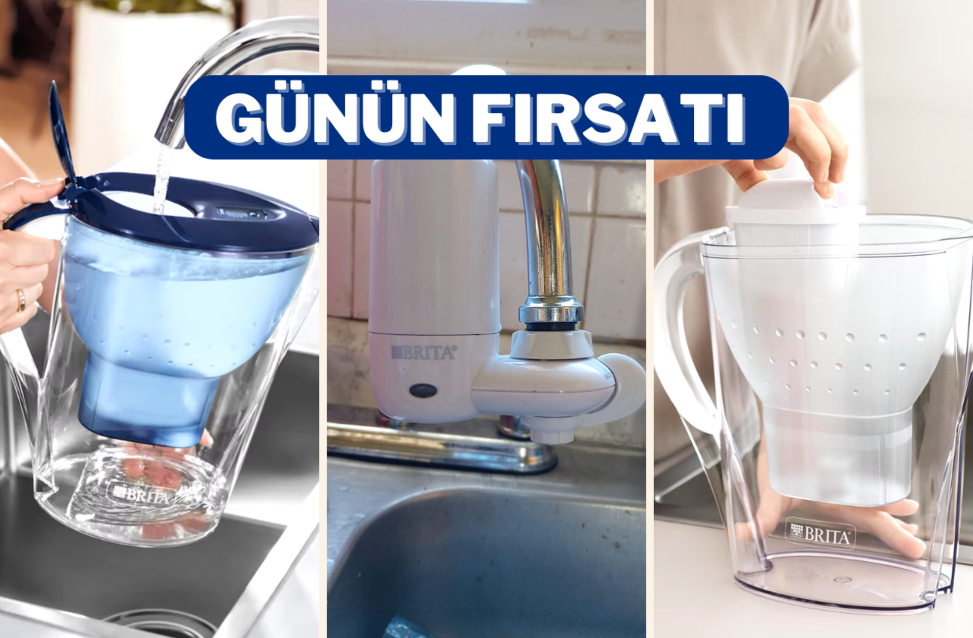 Yılda 5000 TL tasarruf edin! Brita su arıtma sürahileri Bahar Fırsatları kapsamında indirimde