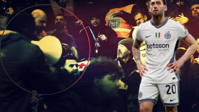 Inter maçında korkutan anlar! Korner kullanacaktı, duyunca oraya kilitlendi... Hakan Çalhanoğlu'ndan megafonla yardım istediler